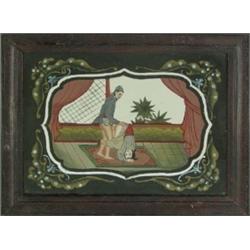 Erotica Reverse Painting on Glass