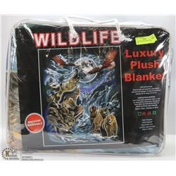 LUXURY PLUSH BLANKET -WILD LIFE