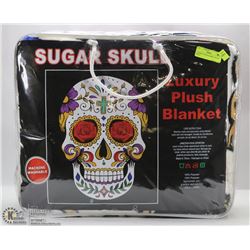 LUXURY PLUSH BLANKET -SUGAR SKULL