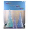 Image 1 : SET OF 3 TREES W/ COLOR CHANGING LED LIGHTS
