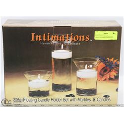 INTIMATIONS HANDCRAFTED 3PIECE FLOATING CANDLE SET