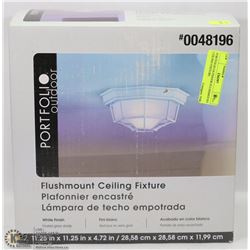 PORTFOLIO OUTDOOR FLUSHMOUNT CEILING FIXTURE