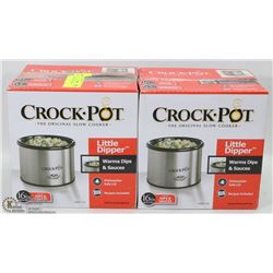 PAIR OF MINI CROCKPOTS