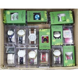 LOT OF 15 NEW ASSORTED SHAGWEAR WATCHES