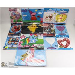 BUNDLE OF ASSORTED BALLOONS