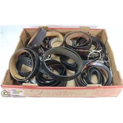 FLAT OF ASSORTED BELTS