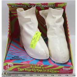 DANCING GOGO BOOTS WITH ORIGINAL BOX.
