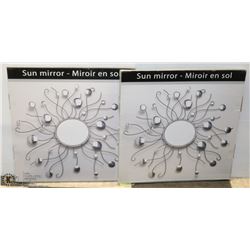 LOT OF 2 NEW BOXED SUN MIRRORS.