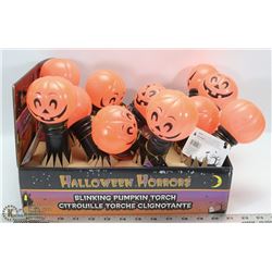BUNDLE OF BLINKING PUMPKIN TORCHES