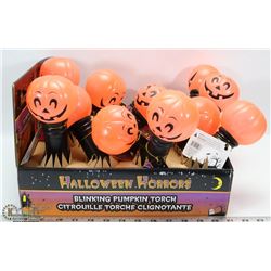 BUNDLE OF BLINKING PUMPKIN TORCHES