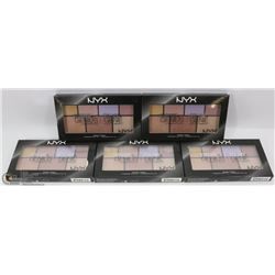 LOT OF 5 NYX PALETTES