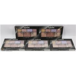 LOT OF 5 NYX PALETTES