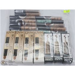 BAG OF ASSORTED NYX COSMETICS