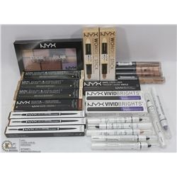 BAG OF ASSORTED NYX COSMETICS