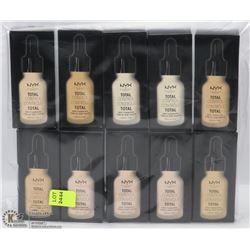 BAG OF ASSORTED NYX COSMETICS