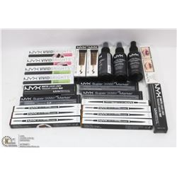 BAG OF ASSORTED NYX COSMETICS