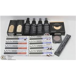BAG OF ASSORTED NYX COSMETICS