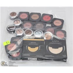 BAG OF ASSORTED NYX COSMETICS