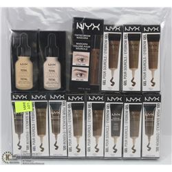 BAG OF ASSORTED NYX COSMETICS