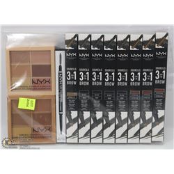 BAG OF ASSORTED NYX COSMETICS