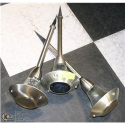 3 ESTATE  SOLAR POWERED PATIO LIGHTS 18" HIGH