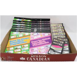 FLAT OF ASSORTED NOTEBOOKS