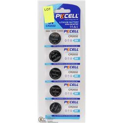 5 PC CR2032 3VOLT BATTERY