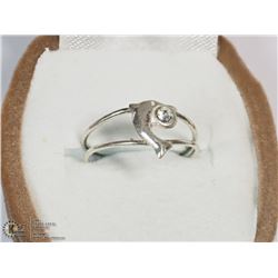 STERLING SILVER QUARTZ RING ADJUSTABLE SIZE