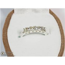 STERLING SILVER CZ RING SIZE ADJUSTABLE