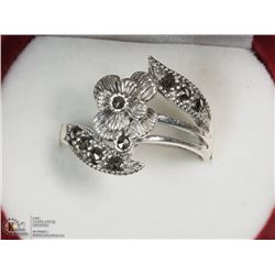 STERLING SILVER MARCASITE RING SIZE 5.75