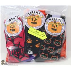 6PK LADIES HALLOWEEN SOCKS