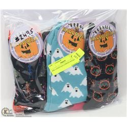 6PK LADIES HALLOWEEN SOCKS