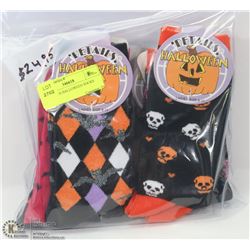 6PK LADIES HALLOWEEN SOCKS