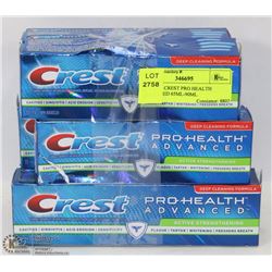 LOT OF 6 CREST PRO HEALTH ADVANCED 65ML-90ML