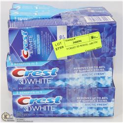 LOT OF 9 CREST 3D WHITE- ARCTIC FRESH