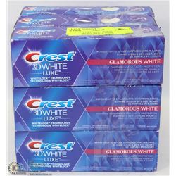 LOT OF 9 CREST 3D WHITE - GLAMOROUS WHITE 85ML