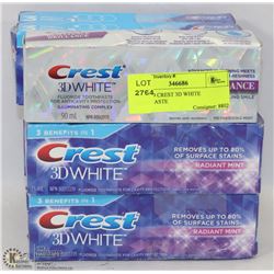 LOT OF 9 CREST 3D WHITE TOOTHPASTE