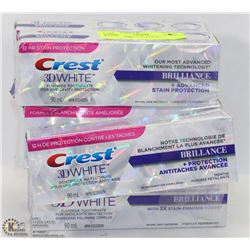 LOT OF 7 CREST 3D WHITE TOOTHPASTE
