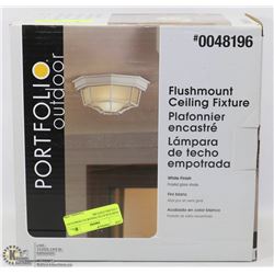 PORTFOLIO OUTDOOR FLUSHMOUNT CEILING FIXTURE