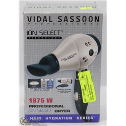 VIDAL SASSOON PROFESSIONAL ION SELECT DRYER
