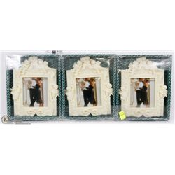 LOT OF 3 PHOTO FRAMES