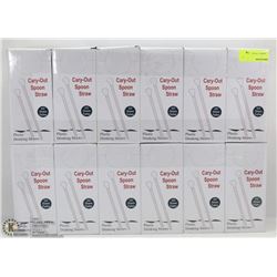 12 BOXES OF CARY OUT SPOON STRAWS