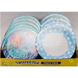 FLAT OF KIDS BIRTHDAY DISPOSABLE PLATES