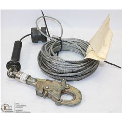 50' -3/16 CABLE WITH SALA SAFETY HOOK