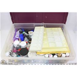 TOTE OF ASSORTED ART PAINT