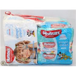 BUNDLE OF HUGGIES BABY WET WIPES