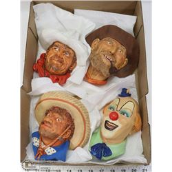 LOT OF BOSSON HEADS.