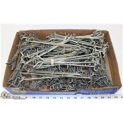 LOT OF 257 -  6” PEG BOARDS HOOKS.