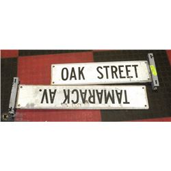 LOT OF TWO 1950’S STREET SIGNS