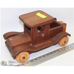 HAND CARVED WOOD CAR